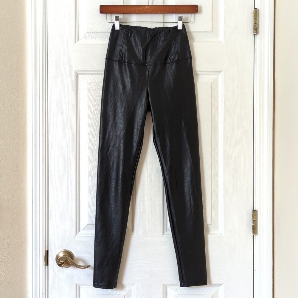 Aritzia Wilfred Free Daria Vegan Faux Leather High Waisted Skinny Pants Black XS